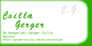 csilla gerger business card